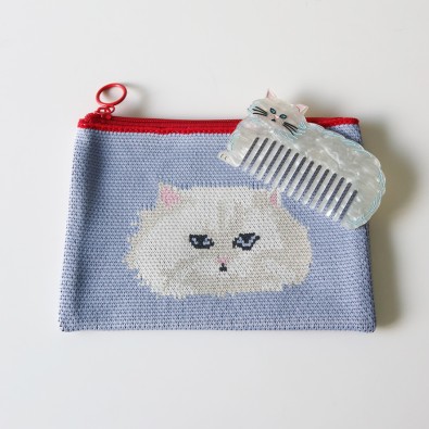 JOliJOli
ジャガードポーチ＆コームセット（CAT）